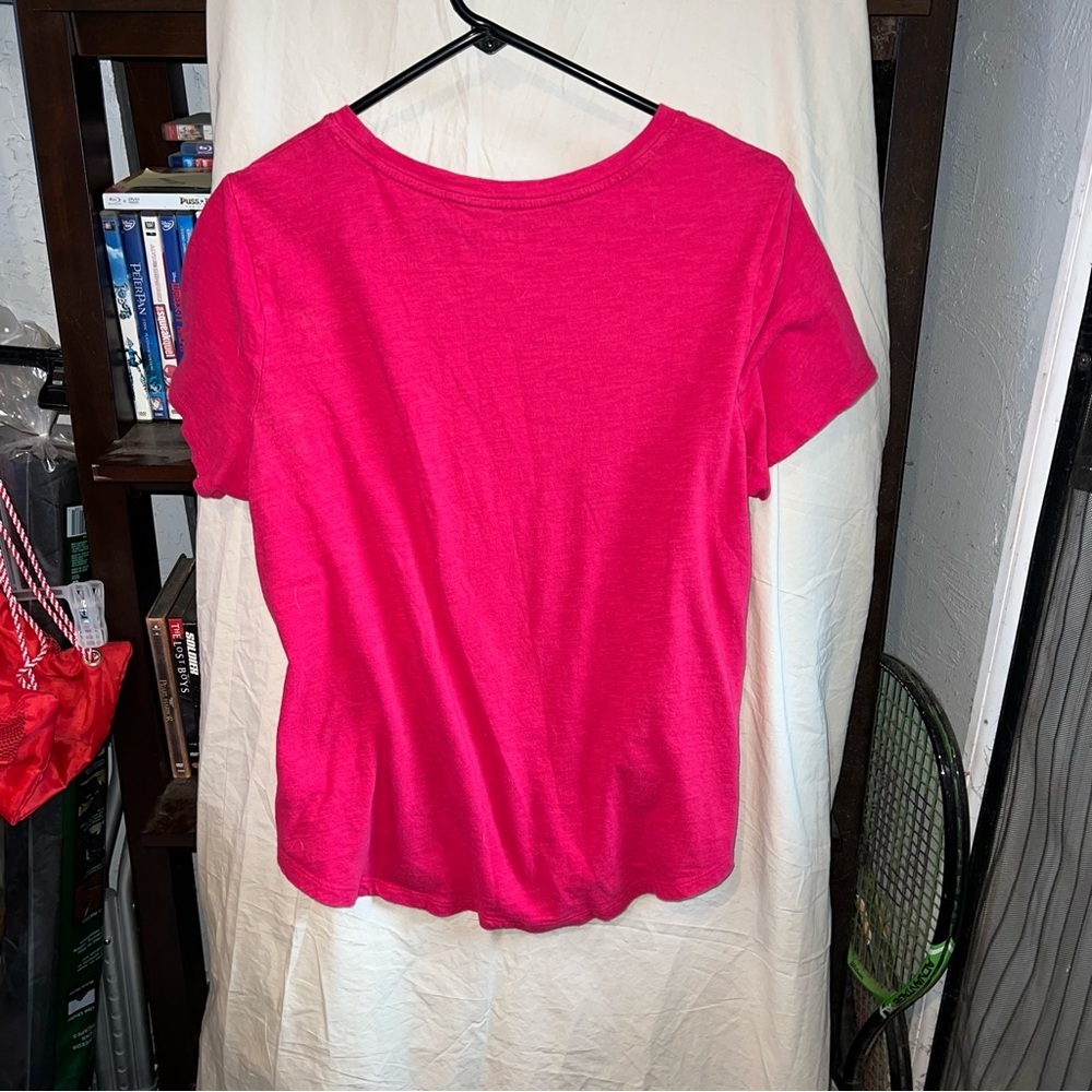 Hot Pink ‘Positive Vibes’ Old Navy T-Shirt - Picture 4 of 4